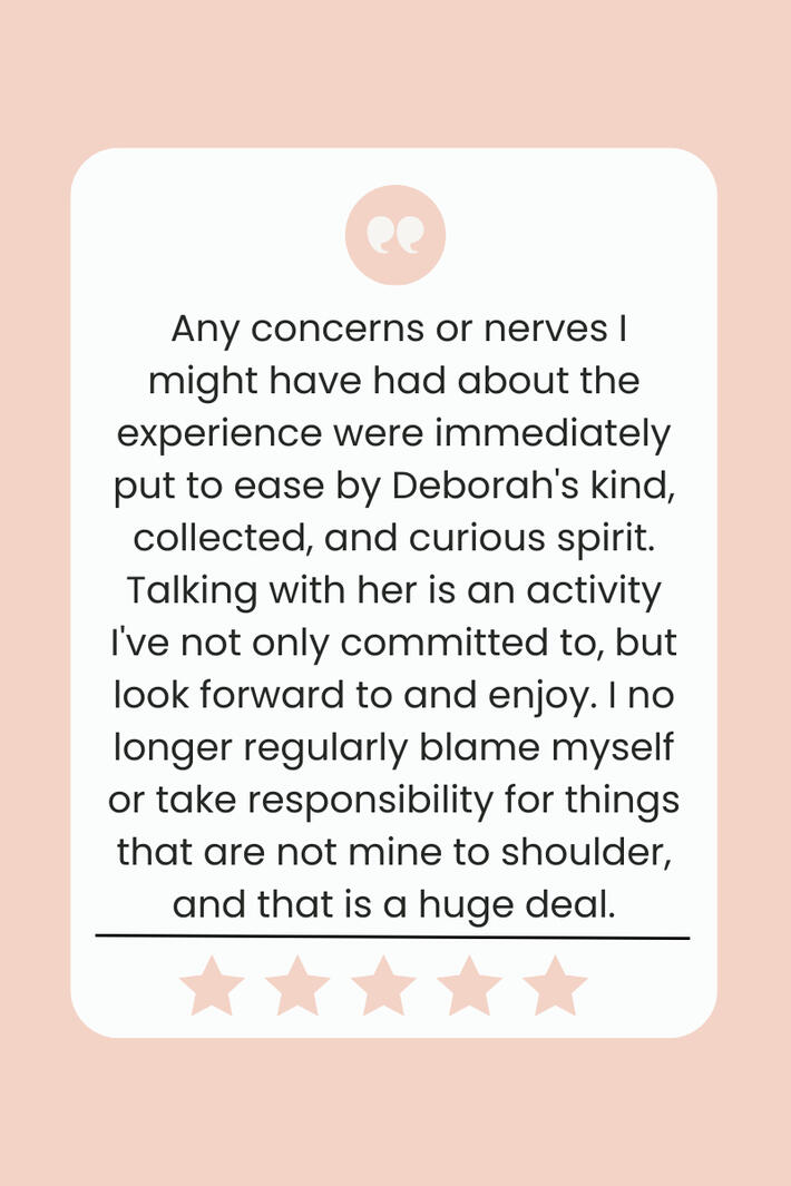 Untitled Client review for Deborah Blatman therapy Israel